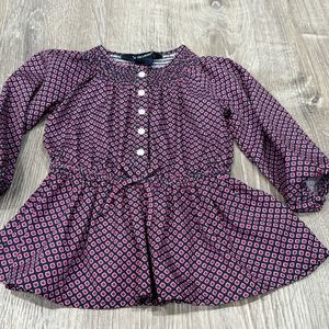 Ralph Lauren Baby Girls 9 month 9m Dress Shirt J36